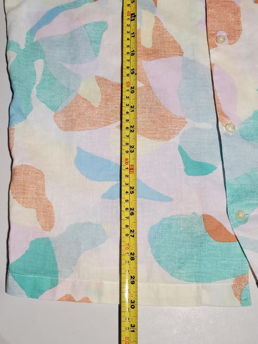 Gap Standard Fit Linen Blend SU23 Resort SS shirt Sz L Men's - Picture 11 of 16